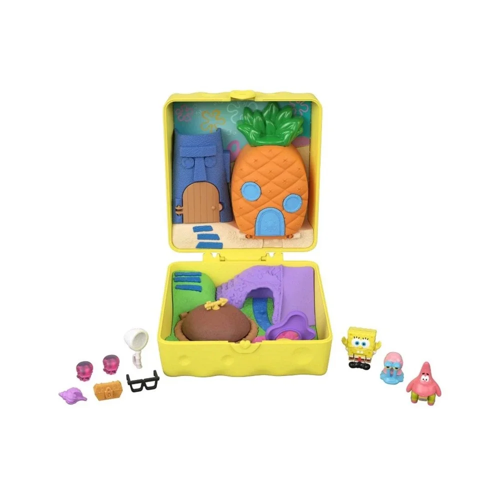 Polly Pocket Spongebob Squarepants Compact Playset Bikini Bottom New Mattel